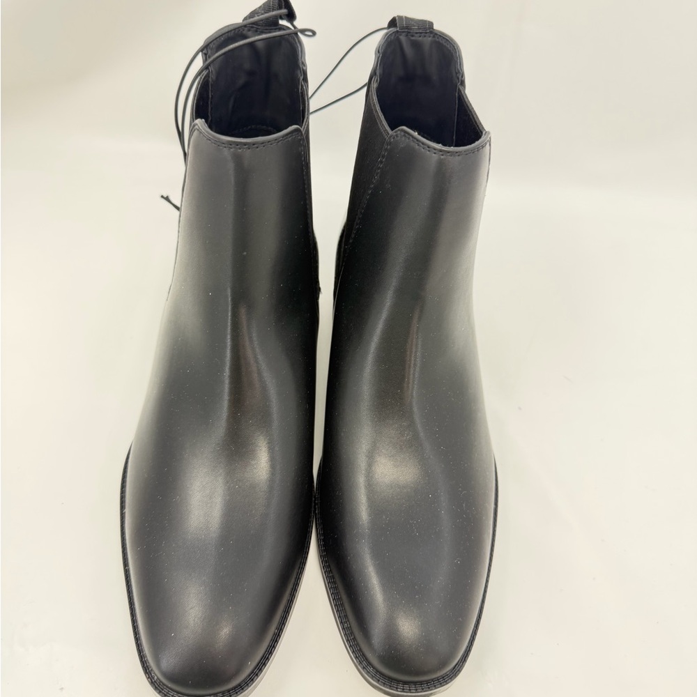 New Calvin Klein Men’s  Brayden Slip on Boots Black 9 No Box Classy Modern - Picture 4 of 11